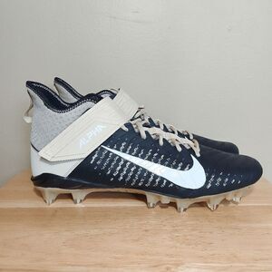 Nike Alpha Menace Pro 2 Mid Football Cleats Black Gold BV3945-700 Men's Size 15